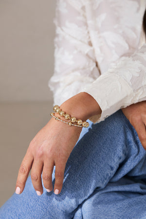 Klas Gold Bracelet on model