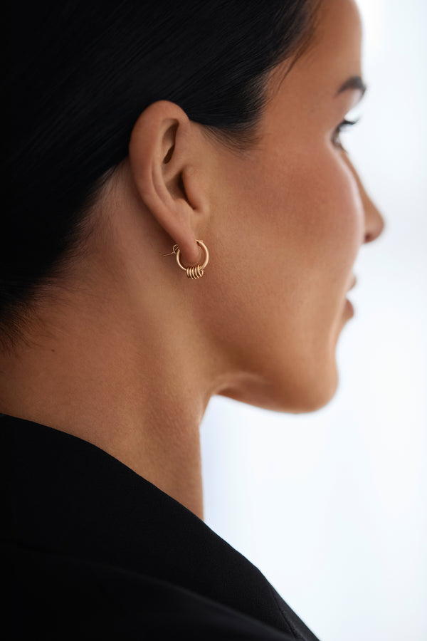 Klas Pixie Hoops on model