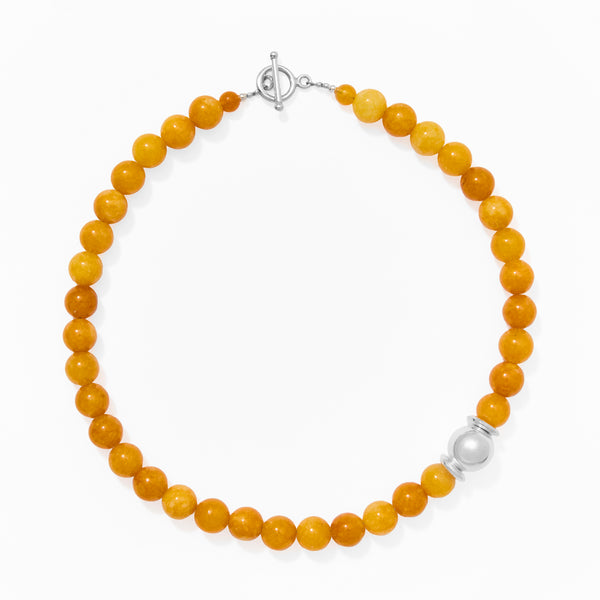 Klas Juicy Necklace in Golden Hour on white background