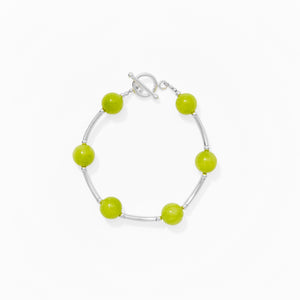 Klas Juicy Curve Bracelet in Zest on white background