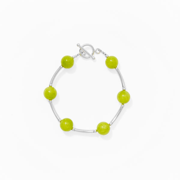 Klas Juicy Curve Bracelet in Zest on white background