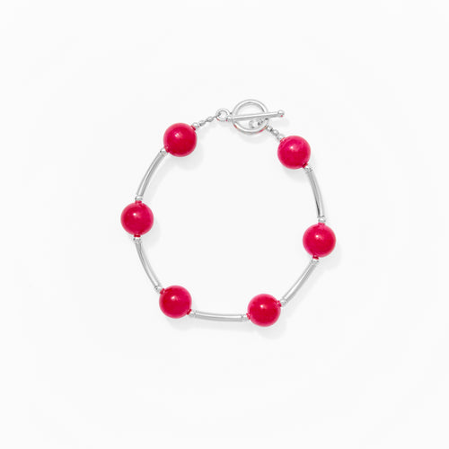 Klas Juicy Curve Bracelet in Dragon Fruit on white background