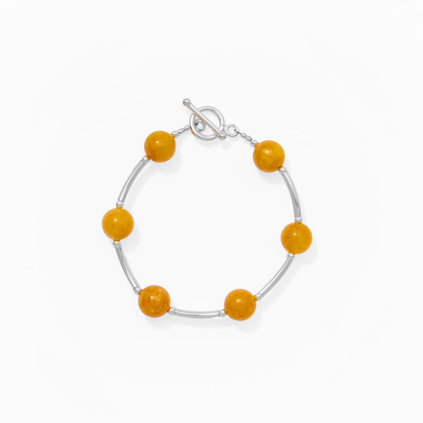 Klas Juicy Curve Bracelet in Golden Hour on white background