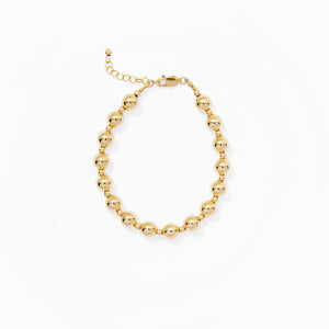 Klas Gold Fine Bracelet on white background