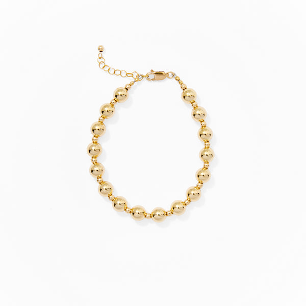 Klas Gold Fine Bracelet on white background