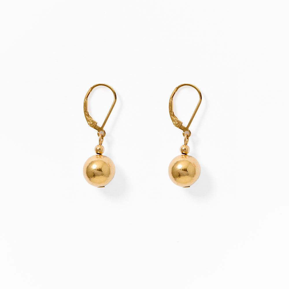Klas Gold Earrings on white background