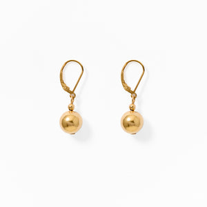 Klas Gold Earrings on white background