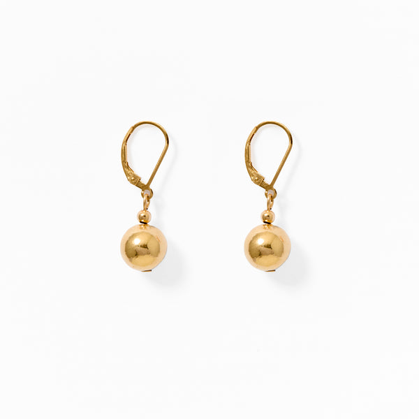 Klas Gold Earrings on white background