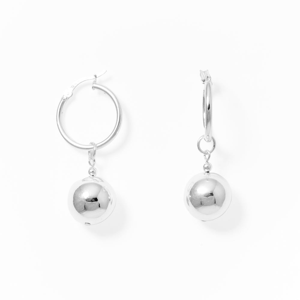 Klas Silver Orbit Earrings on white background