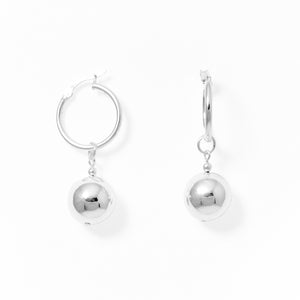 Klas Silver Orbit Earrings on white background
