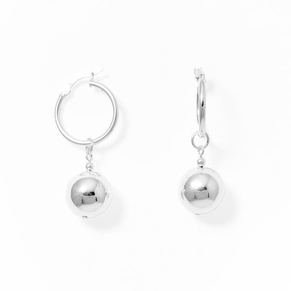 Klas Silver Orbit Earrings on white background