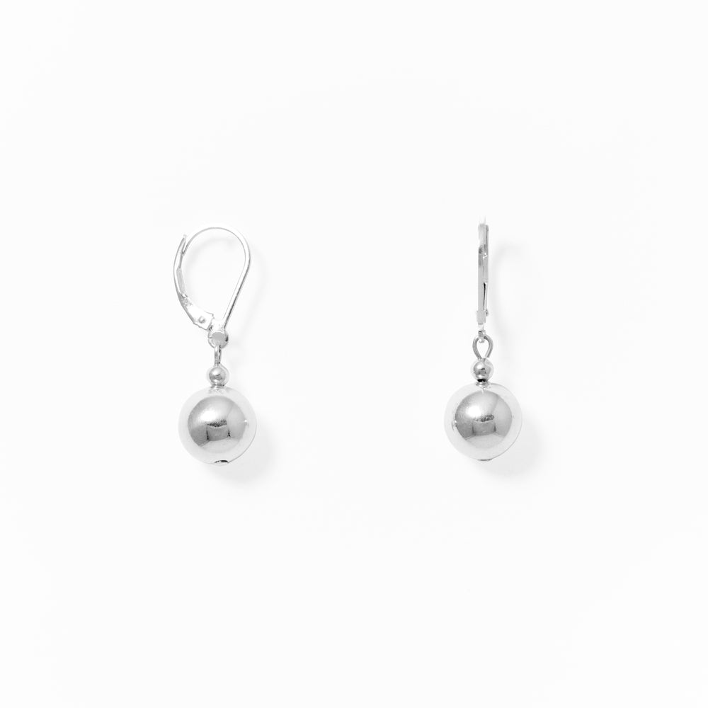 Klas Shine Earrings in Silver on white background
