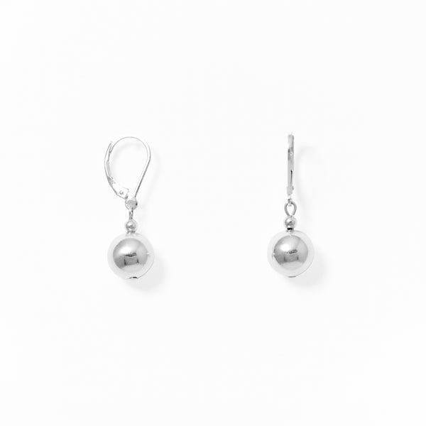Klas Shine Earrings in Silver on white background