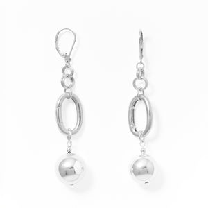 Klas Long Infinity Earrings on white background