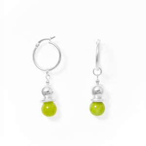 Klas Juicy Hoop Earrings in Zest on white background
