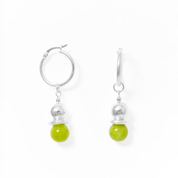 Klas Juicy Hoop Earrings in Zest on white background