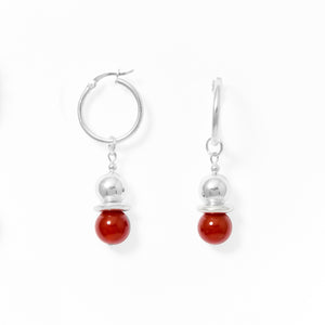 Klas Juicy Hoop Earrings in Spiced Nectar on white background
