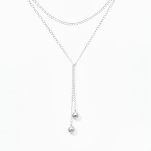 Klas Silver Wrap Necklace on white background