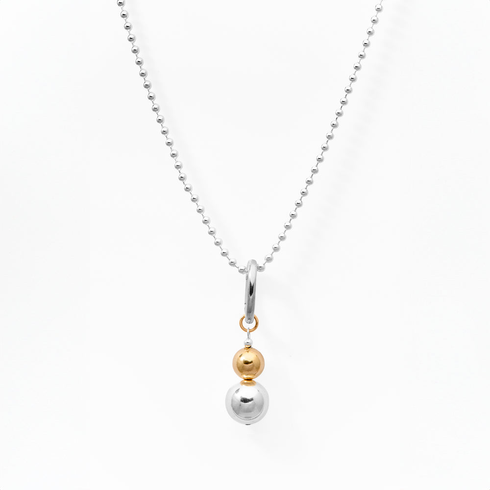 Be Bold Pendant and Link on white background