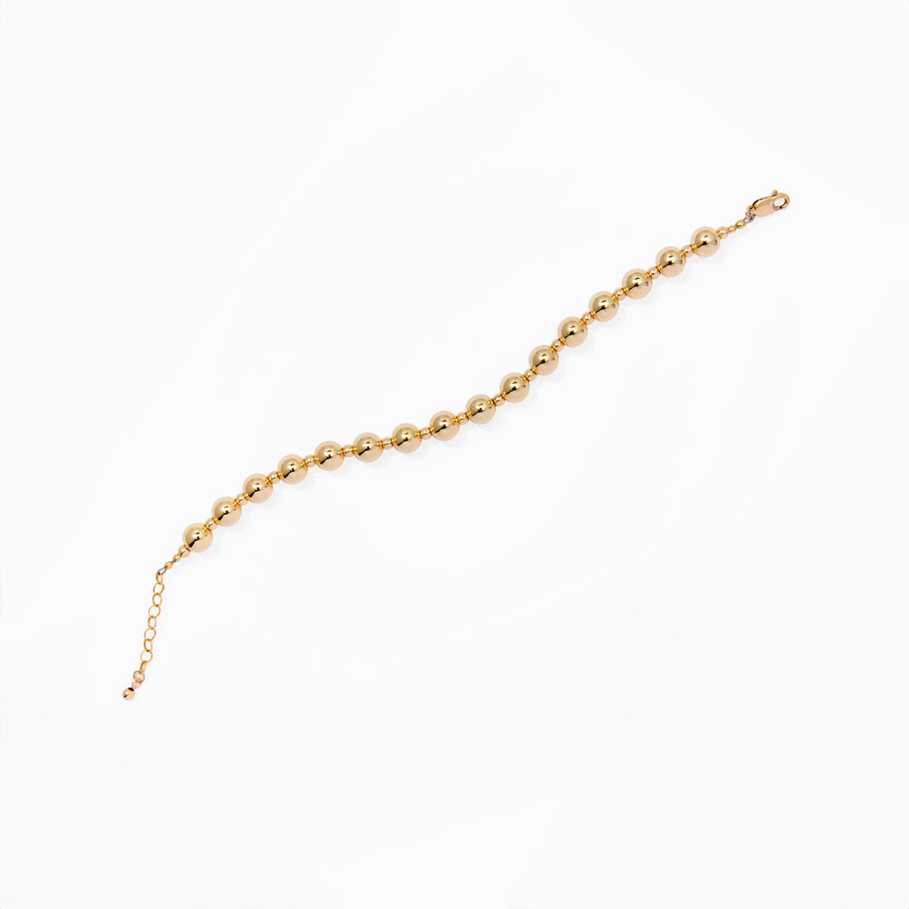 Klas Gold Fine Bracelet on white background