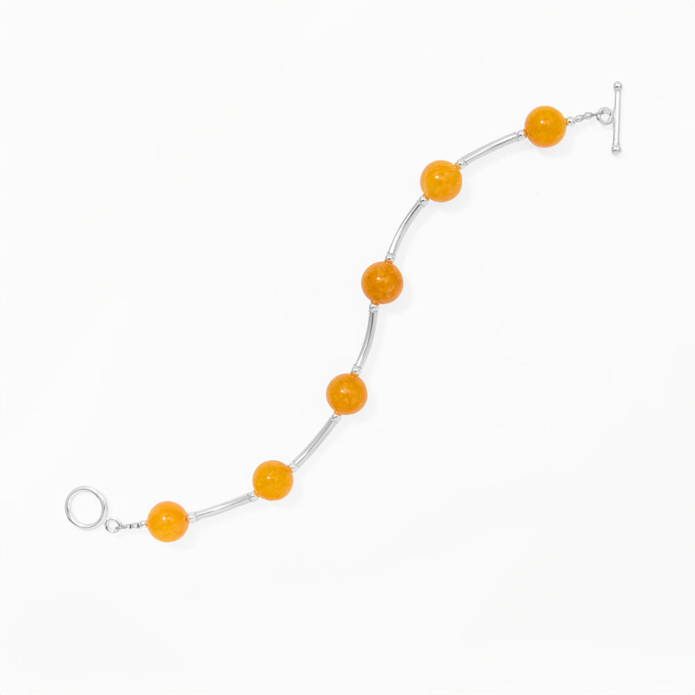 Klas Juicy Curve Bracelet in Golden Hour on white background