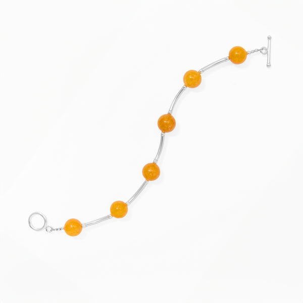 Klas Juicy Curve Bracelet in Golden Hour on white background