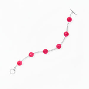 Klas Juicy Curve Bracelet in Dragon Fruit on white background