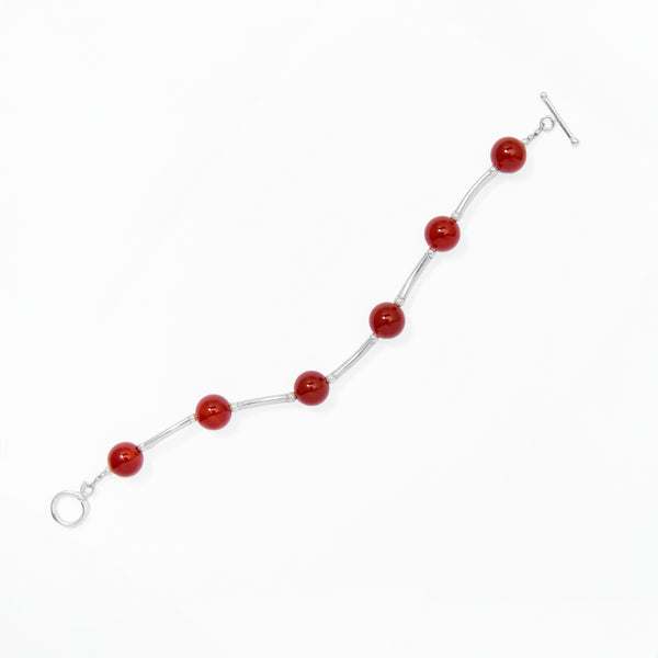 Klas Juicy Curve Bracelet in Spiced Nectar on white background